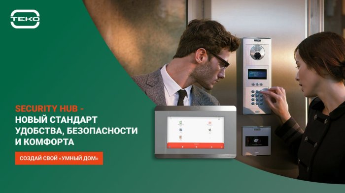 Беспроводная охранная сигнализация с видеодомофоном